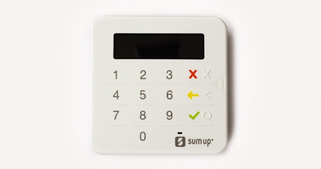 terminal de paiement de la marque sum up