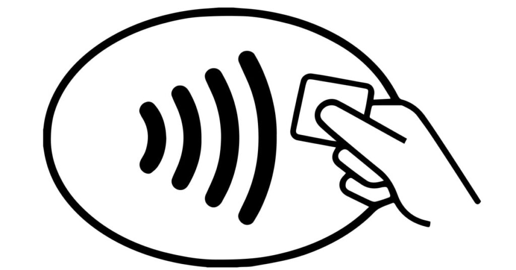 logo représentant la fonctionnalité paiement sans contact 